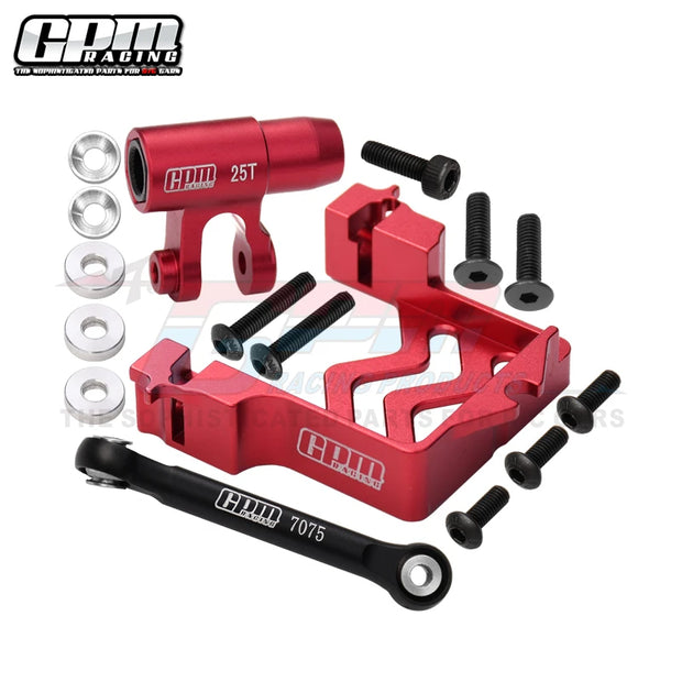 GPM Alu Servo Mount + Tie Rod + 25T Servo Horn Set For TRAXXAS 1/5 X-Maxx XRT 8S