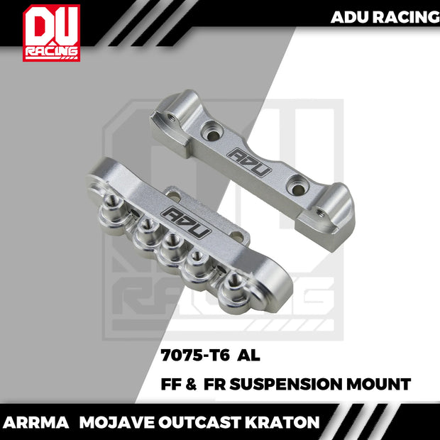ADU RACING 7076-T6 FRONT SUSPENSION MOUNT FOR ARRMA 6S MOJAVE KRATON OUTCAST TALION V6