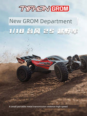 Arrma Ara2106 1/18 Small Typhoon 2S RTR Remote Control Electric Brushed Four-Wheel Drive Off-Road Vehicle RC Model Car