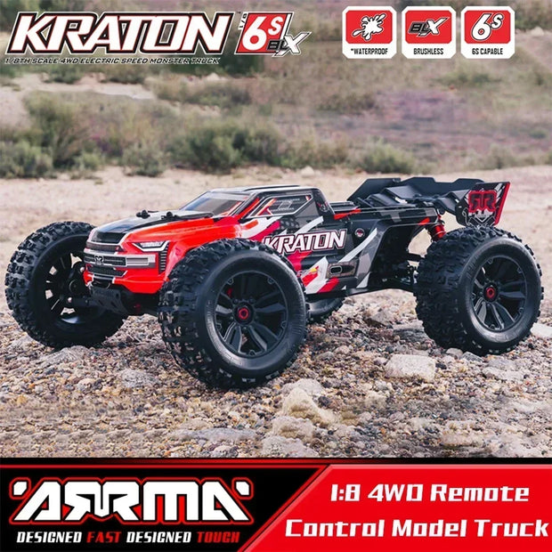 ARRMA 1/8 KRATON 6S High Speed Violent Big Bike RTR 4WD RC Professional Electric Remote Control Off-Road Model Car Adult Toys