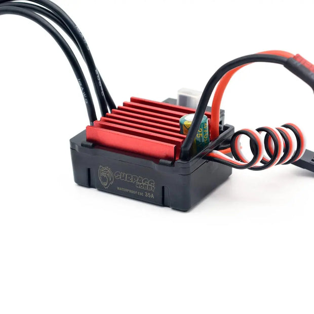 SURPASS HOBBY KK Brushless ESC 25A 35A 45A 60A 80A 120A 150A Waterproof T/XT60  for 1/8 1/10 1/12 1/16 1/20 RC Car Crawler Motor