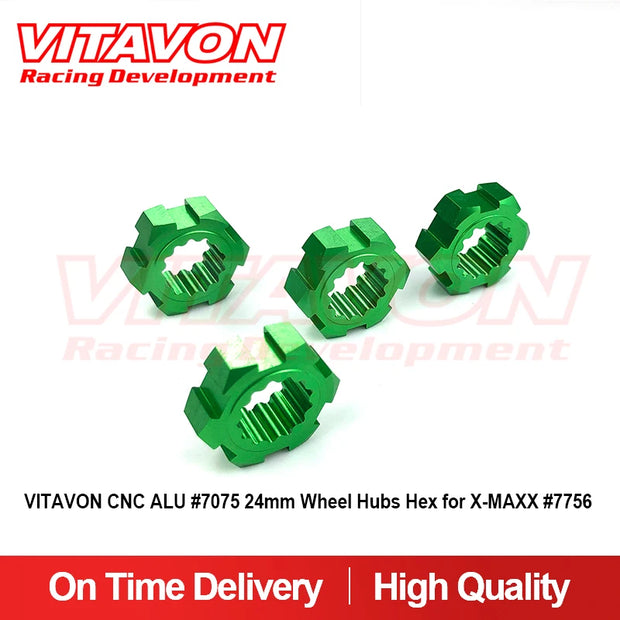 VITAVON CNC Alu 7075 24mm Wheel Hubs Hex For XRT X-MAXX #7756