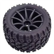 4 Pcs 1/16 Truck Tire For Trxs1/16 E-Revo Rubber Tire Diameter 80Mm Coupler 12Mm