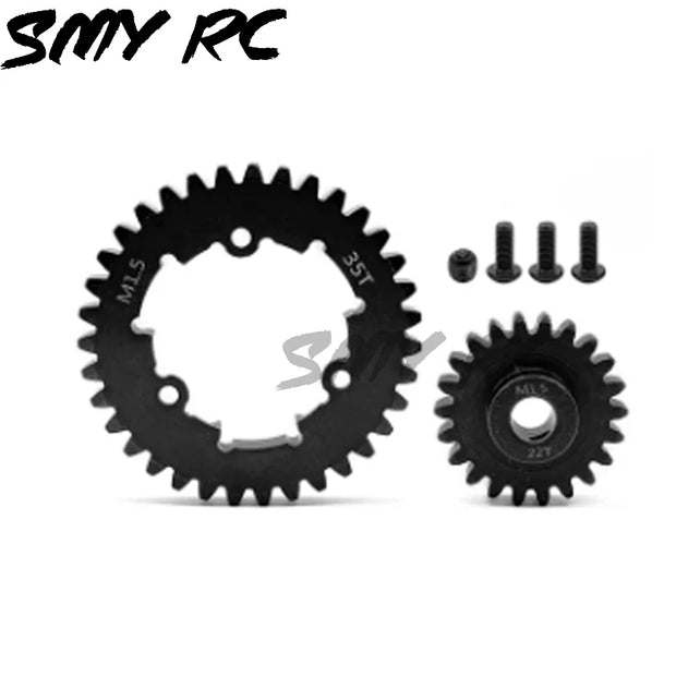 2pcs Hardened Steel 1.5Mod 35T Spur Gear and 12T 13T 20T 30T Pinion Gear Set for Traxxas 1/5 X-Maxx XMAXX 1/6 XRT Upgrade Parts