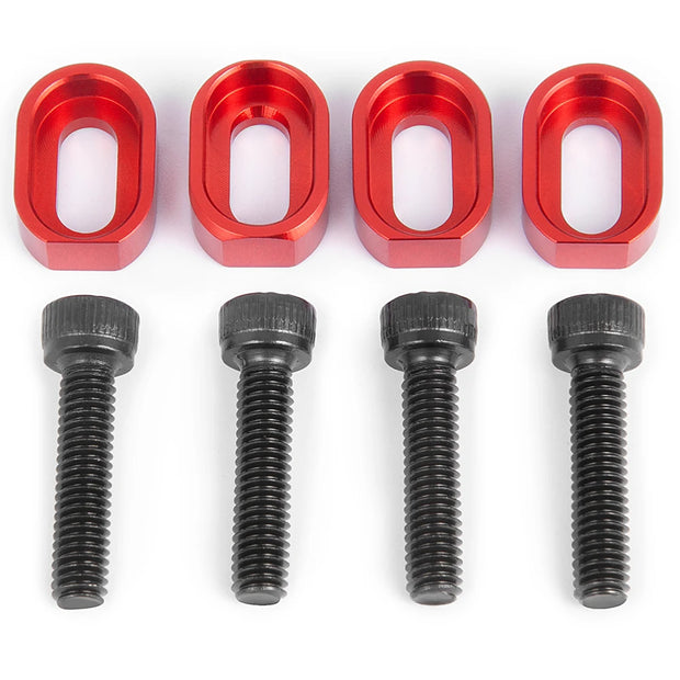AXSPEED 4PCS Metal Area Main Chassis Pad Screw Motor Seat Reinforced Gasket for 1/5 X-MAXX Xmaxx RC Buggy Truck Parts