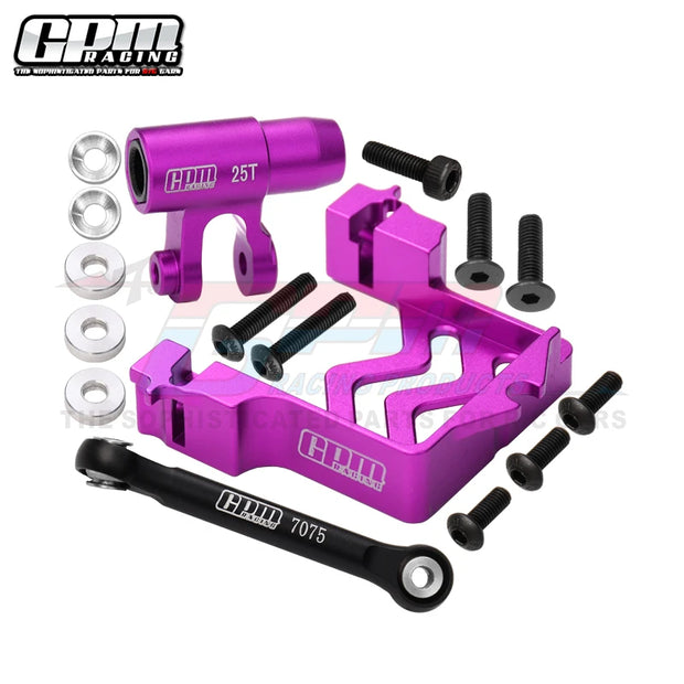 GPM Alu Servo Mount + Tie Rod + 25T Servo Horn Set For TRAXXAS 1/5 X-Maxx XRT 8S