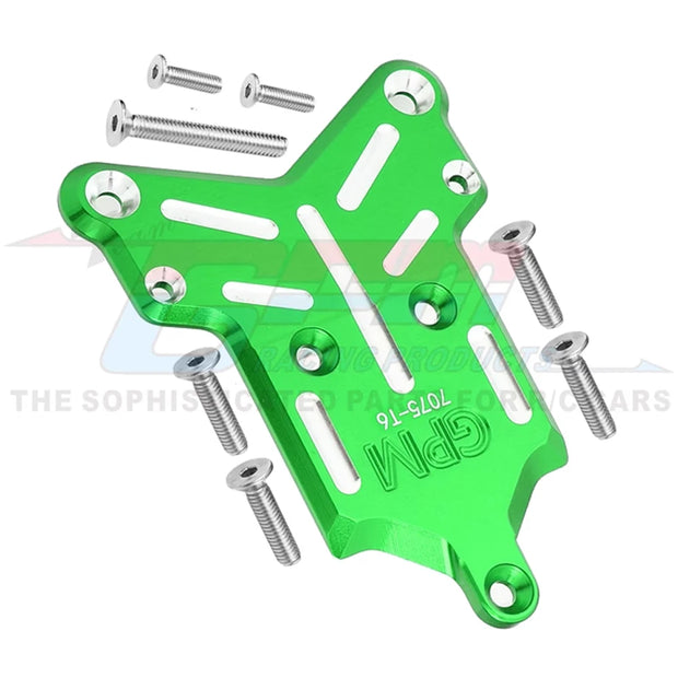 GPM Metal Front Chassis Cover Front Bumper Mount Skidplate 9535 for Traxxas 1/8 Sledge 4WD Monster Truck 95076-4 Upgrade Parts
