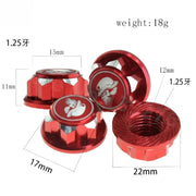 4pcs RC Car Metal 17mm Hex Wheel Nuts Dustproof Anti-Skid Non-slip Parts Accessories for X-Maxx Summit E-Revo Sledge Buggy Truck
