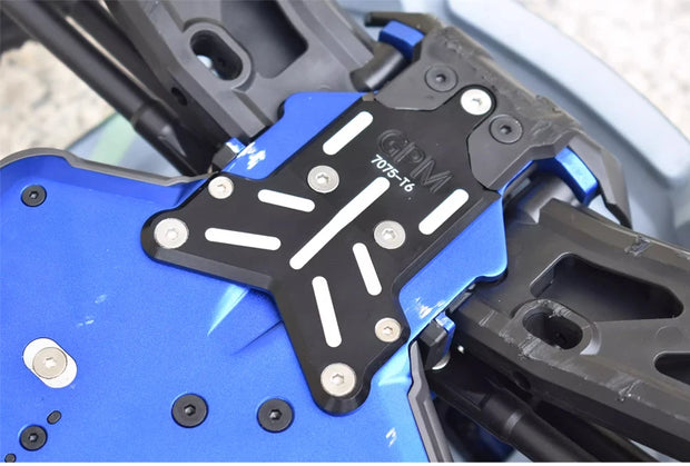 GPM Metal Front Chassis Cover Front Bumper Mount Skidplate 9535 for Traxxas 1/8 Sledge 4WD Monster Truck 95076-4 Upgrade Parts