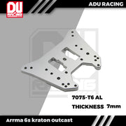 ADU Racing REAR SHOCK TOWER CNC 7075-T6 ALUMINUM FOR ARRMA 6s KRATON OUTCAST