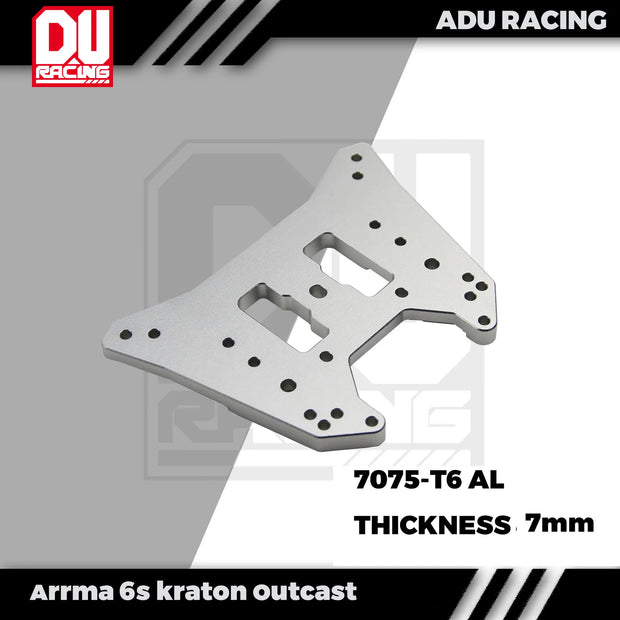 ADU Racing REAR SHOCK TOWER CNC 7075-T6 ALUMINUM FOR ARRMA 6s KRATON OUTCAST