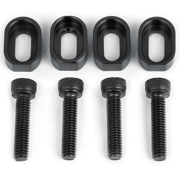 AXSPEED 4PCS Metal Area Main Chassis Pad Screw Motor Seat Reinforced Gasket for 1/5 X-MAXX Xmaxx RC Buggy Truck Parts